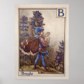 Der Buchstabe B - Bugle - von Cicely Mary Barker Poster (Vorne)