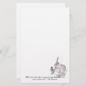 Der Buchstabe-Briefpapier des Chipmunks Briefpapier (Vorne/Hinten)