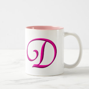 Der Buchstabe D Zweifarbige Tasse