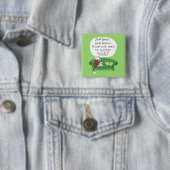 Der Buchstabe eines Hundes zu Sankt - lustiger Button (Beispiel)