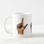 Der Buchstabe L Kaffeetasse (Links)