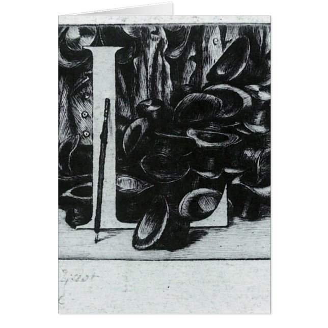 Der Buchstabe L mit Hüten durch James Tissot (Vorne)