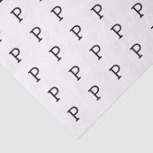 Der Buchstabe P oder Ihre erste Seidenpapier (Detail)