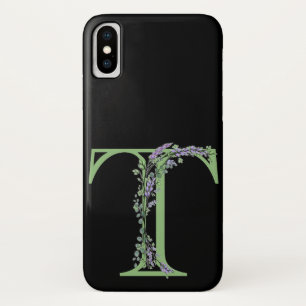 Der Buchstabe T Monogramm Lavender Eucalyptus Case-Mate iPhone Hülle