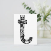 Der Buchstabe "t" Postkarte (Stehend Vorderseite)