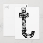 Der Buchstabe "t" Postkarte (Vorne/Hinten)