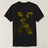 Der Buchstabe X T-Shirt (Design vorne)