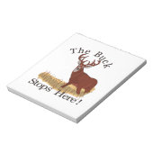 Der Buck hält hier an! Notizblock (Rotiert)