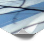 Der Buck hält hier (Hirsch) Poster. Poster (Ecke)