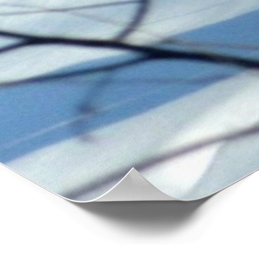 Der Buck hält hier (Hirsch) Poster. Poster (Ecke)