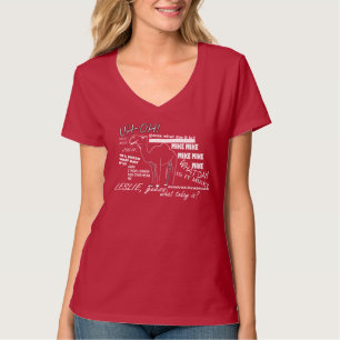 Der Buckel-Tagc$v-hals T - Shirt der Frauen