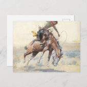 Der Bucker 1904 von Charles Marion Russell Postkarte (Vorne/Hinten)
