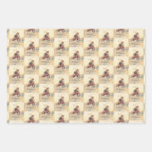 Der Bucker Cowboy, der ein Pferd auf der Range bri Geschenkpapier Set (Vorderseite)
