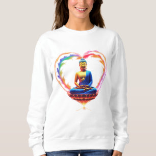 🌈 "Der Buddha der Liebe: Farben des Mitgefühls ❤️ Sweatshirt