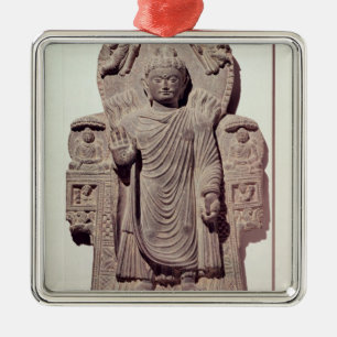 Der Buddha des großen Wunders Silbernes Ornament