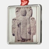 Der Buddha des großen Wunders Silbernes Ornament (Links)