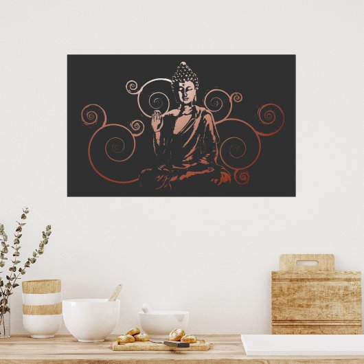 Der Buddha Flow Print Poster (Küche)