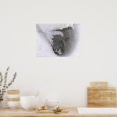 Der Buddha im Winter Poster (Küche)