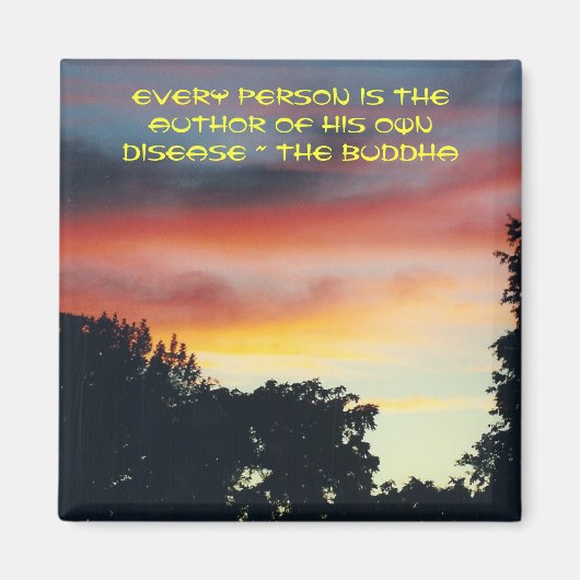 Der Buddha: Krankheit - Magnet (Vorne)