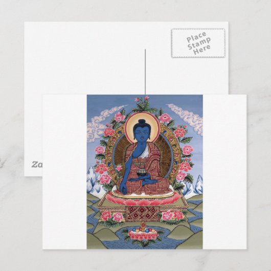 Der Buddha Postkarte (Vorne/Hinten)