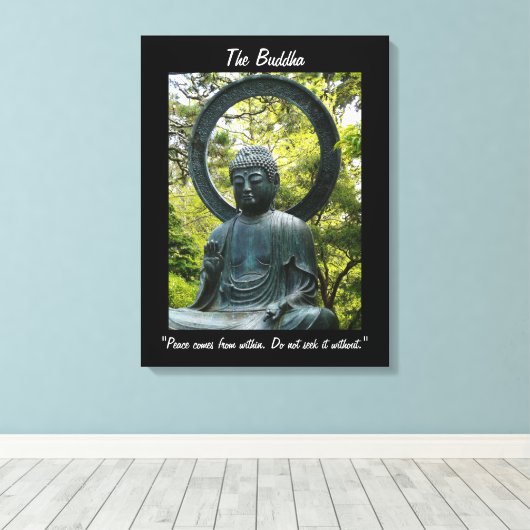 Der Buddha-Preis Leinwanddruck (Insitu (Holzboden))