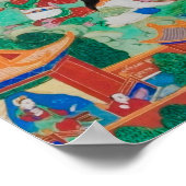 Der Buddha Shakyamuni auf dem Berg Meru Poster (Ecke)