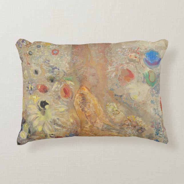 Der Buddha von Odilon Redon Dekokissen (Vorderseite)