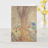Der Buddha von Odilon Redon Karte (Gelbe Blume)