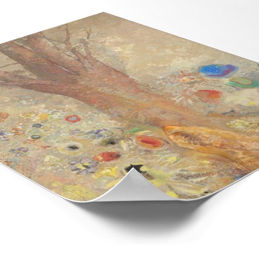 Der Buddha von Odilon Redon Poster (Ecke)