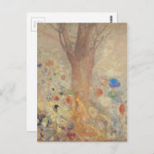Der Buddha von Odilon Redon Postkarte (Vorne/Hinten)