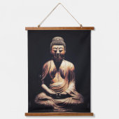 Der Buddha Wandteppich Mit Holzrahmen (Vorderseite)