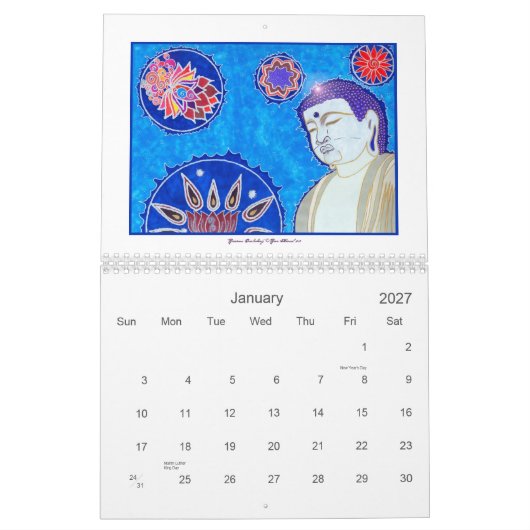 Der Buddhas 2011 Kalender (Jan 2027)