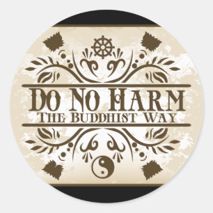Der buddhistische Weg Runder Aufkleber