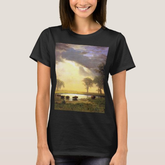 Der Büffalo-Pfad von Albert Bierstadt T-Shirt (Vorderseite)
