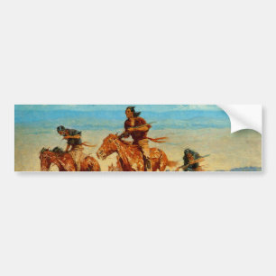 Der Büffel Runners (1909) Frederic Remingtons Autoaufkleber