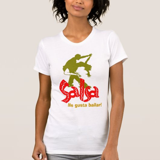 Der Bügel T der Salsa-Frauen! T-Shirt (Vorderseite)
