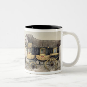 Der Bühne-Zug Zweifarbige Tasse
