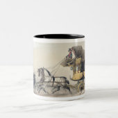 Der Bühne-Zug Zweifarbige Tasse (Mittel)
