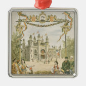 Der bulgarische Pavillon an dem universellen Ornament Aus Metall (Vorne)