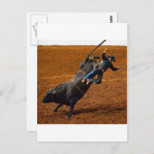 Der Bull Rider Postkarte (Vorne/Hinten)