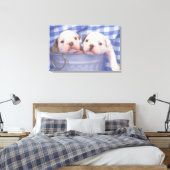 Der Bulldog, der oft als englischer Bulldog bezeic Leinwanddruck (Insitu (Schlafzimmer))