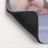 Der Bulldog, der oft als englischer Bulldog bezeic Mousepad (Ecke)