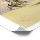 Der Bulle, der Picador und das Pferd überschwemmt, Poster (Ecke)