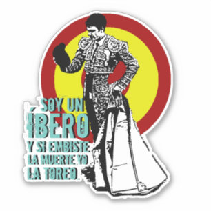 DER BULLFIGHTER-T - Shirt Aufkleber