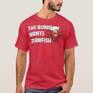 Der Bump Will Crawfish Boil Funny Pregnancy Food T-Shirt