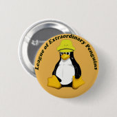 Der Bund außergewöhnlicher Pinguine Button (Vorne & Hinten)
