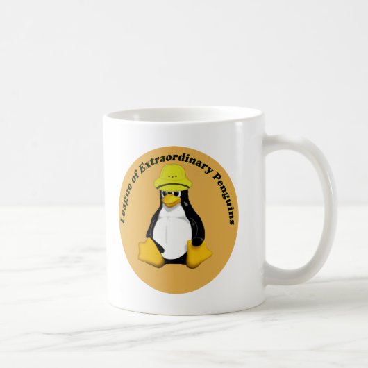 Der Bund außergewöhnlicher Pinguine Kaffeetasse (Rechts)