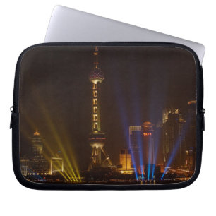 Der Bund (Ufer) in Shanghai.Aussehen Laptopschutzhülle