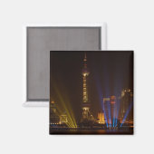 Der Bund (Ufer) in Shanghai. Suche Magnet (Vorderseite/Rückseite)