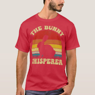 Der Bunny-Flüsterer Lustiger Hase Retro Vintage T-Shirt